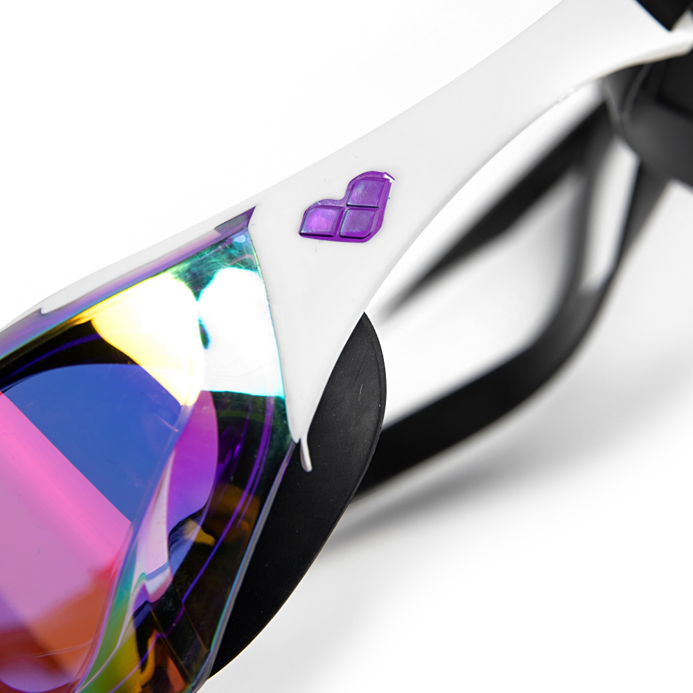 Arena Cobra Edge Swipe Mirrored Goggles - Violet / White