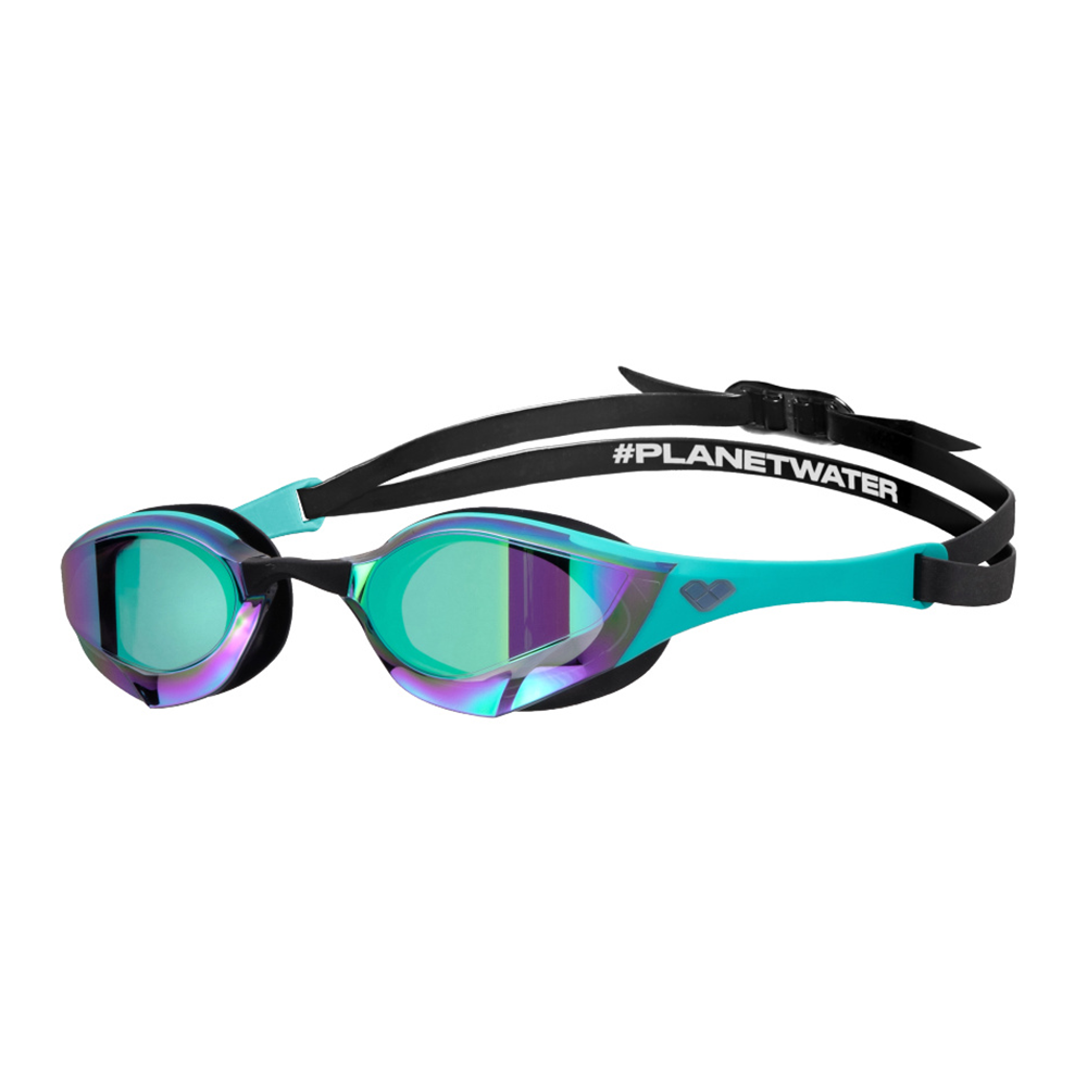 Arena Cobra Edge Swipe Mirrored Goggles - Emerald / Peacock