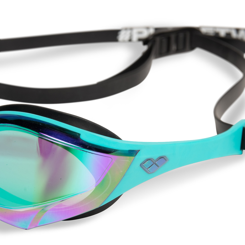 Arena Cobra Edge Swipe Mirrored Goggles - Emerald / Peacock