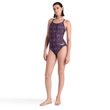 Arena Abstract Tiles Navy Swimsuit
