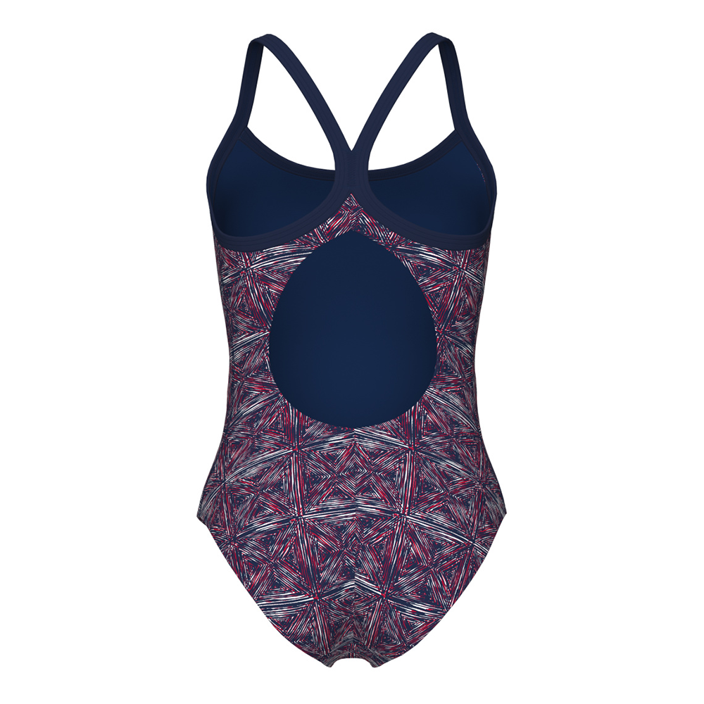 Arena Abstract Tiles Navy Swimsuit