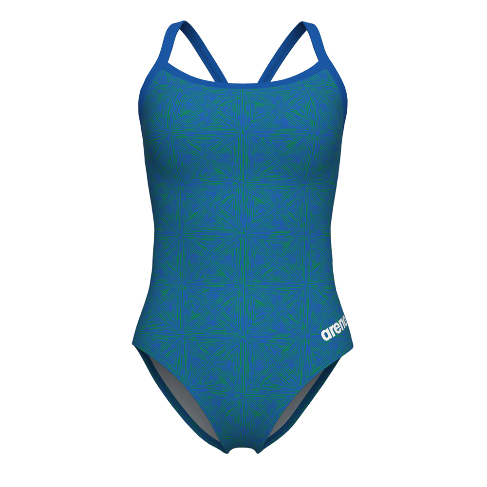Arena Abstract Tiles Royal Swimsuit