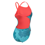 Arena Kikko Challenge Swimsuit - Blue / Fluo Red