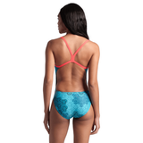 Arena Kikko Challenge Swimsuit - Blue / Fluo Red