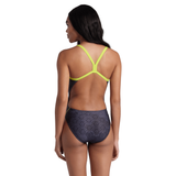 Arena Kikko Challenge Swimsuit - Black / Soft Green