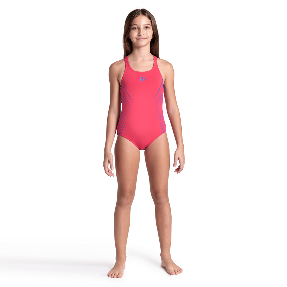 Arena Reflecting Girls Pink Swimsuit