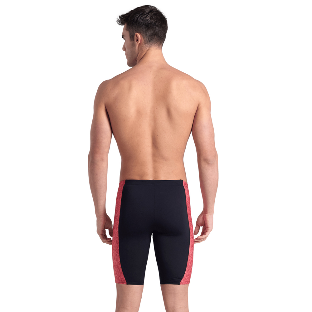 Arena Abstract Tiles Black/Red Jammer