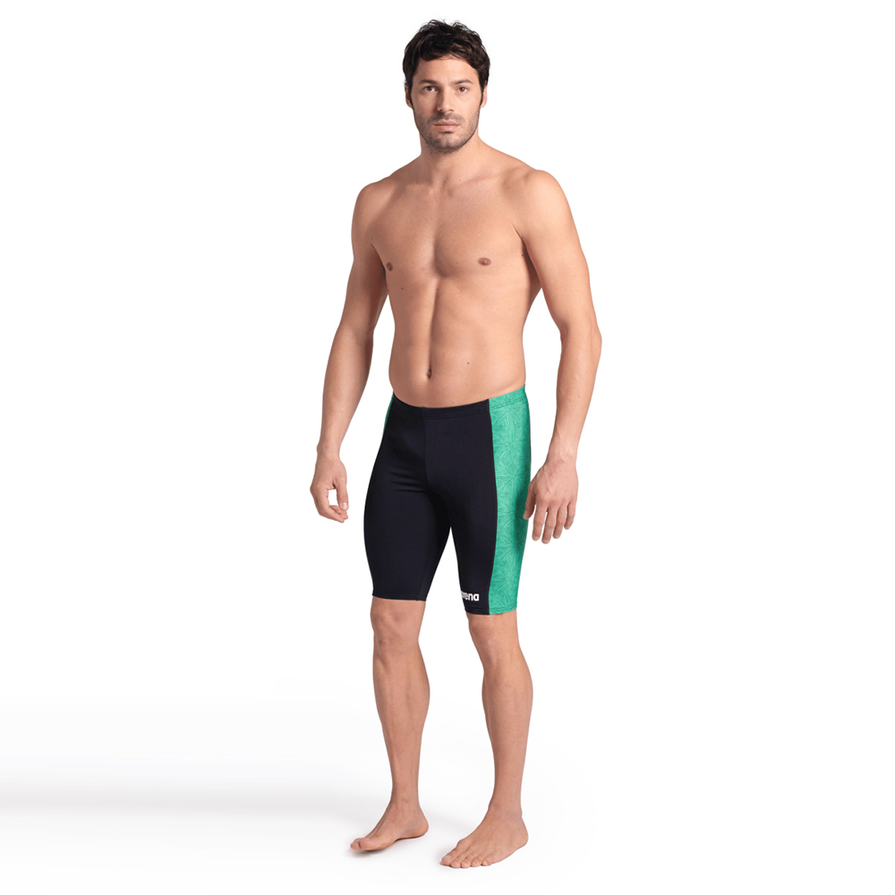 Arena Abstract Tiles Black/Green Jammer