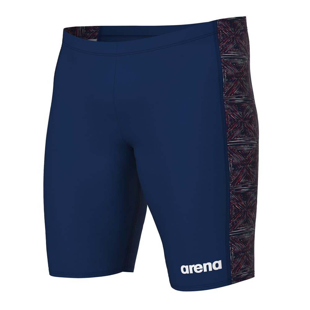 Arena Abstract Tiles Navy Jammer