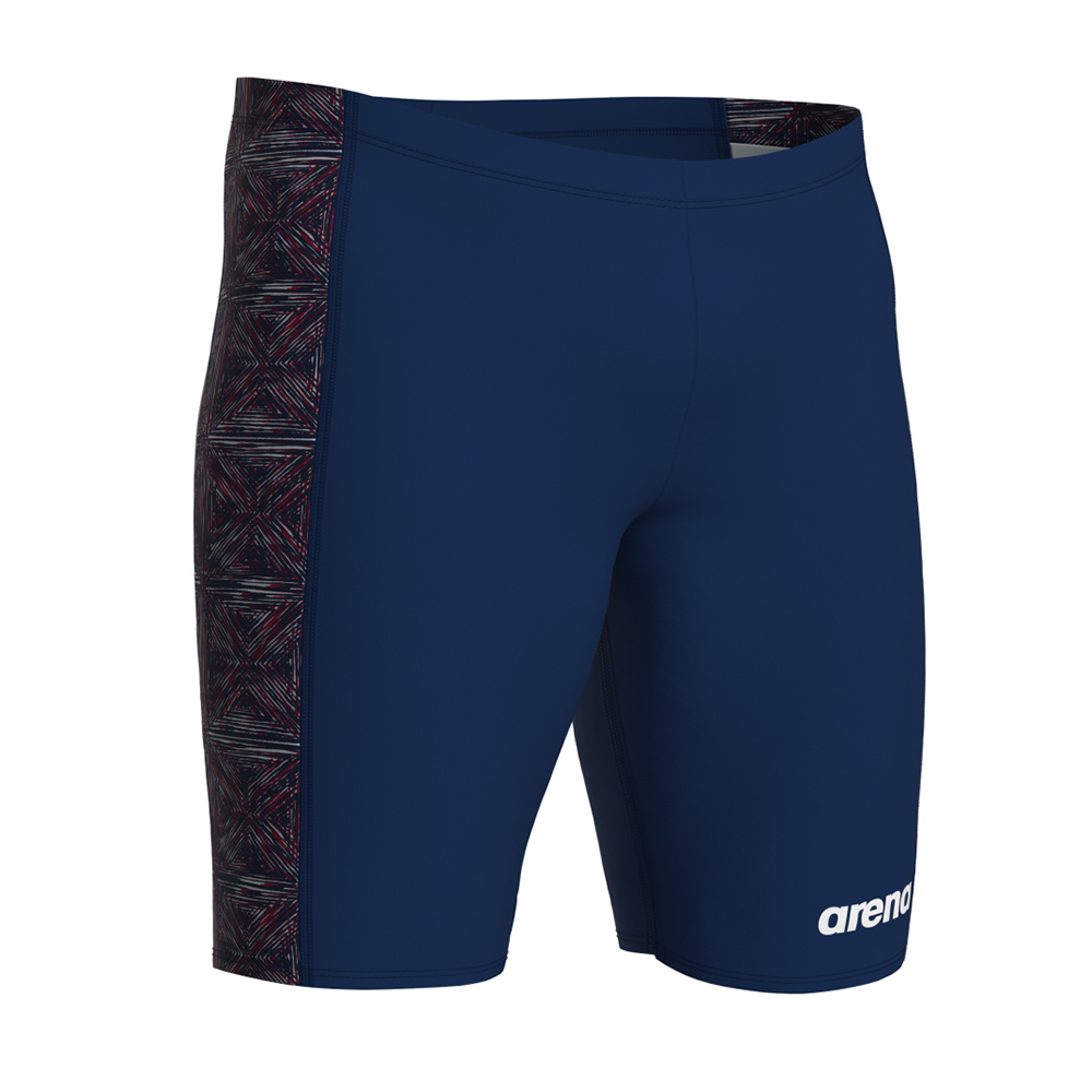 Arena Abstract Tiles Navy Jammer