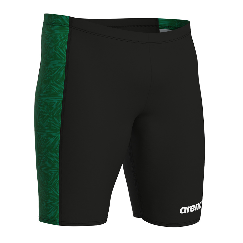 Arena Abstract Tiles Black/Green Jammer