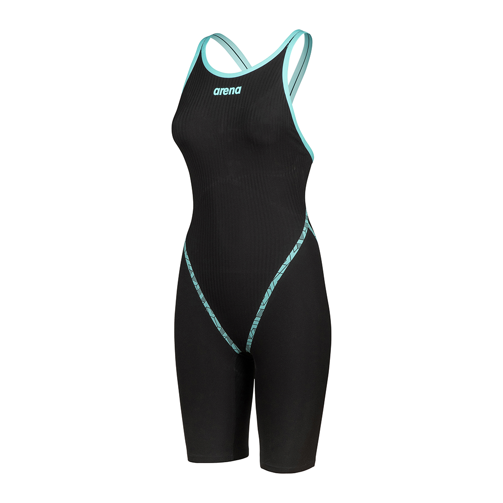 Arena Womens Powerskin Primo Closed Back - Black/Teal
