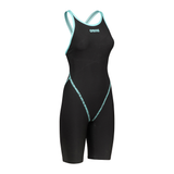 Arena Womens Powerskin Primo Closed Back - Black/Teal