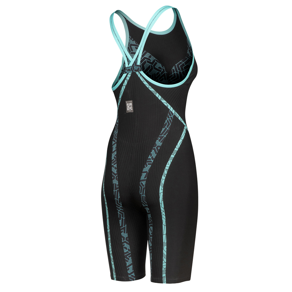 Arena Womens Powerskin Primo Closed Back - Black/Teal