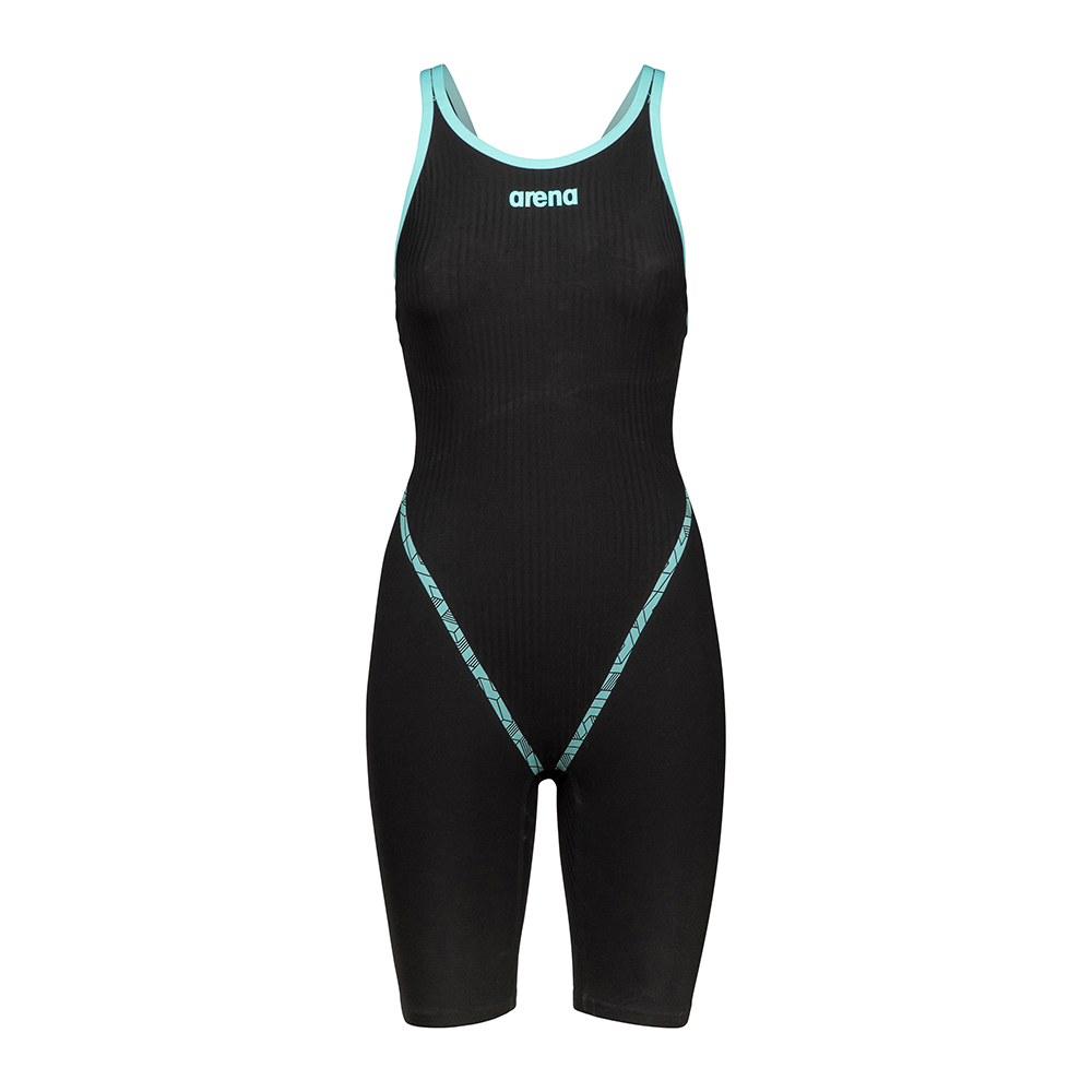 Arena Womens Powerskin Primo Closed Back - Black/Teal
