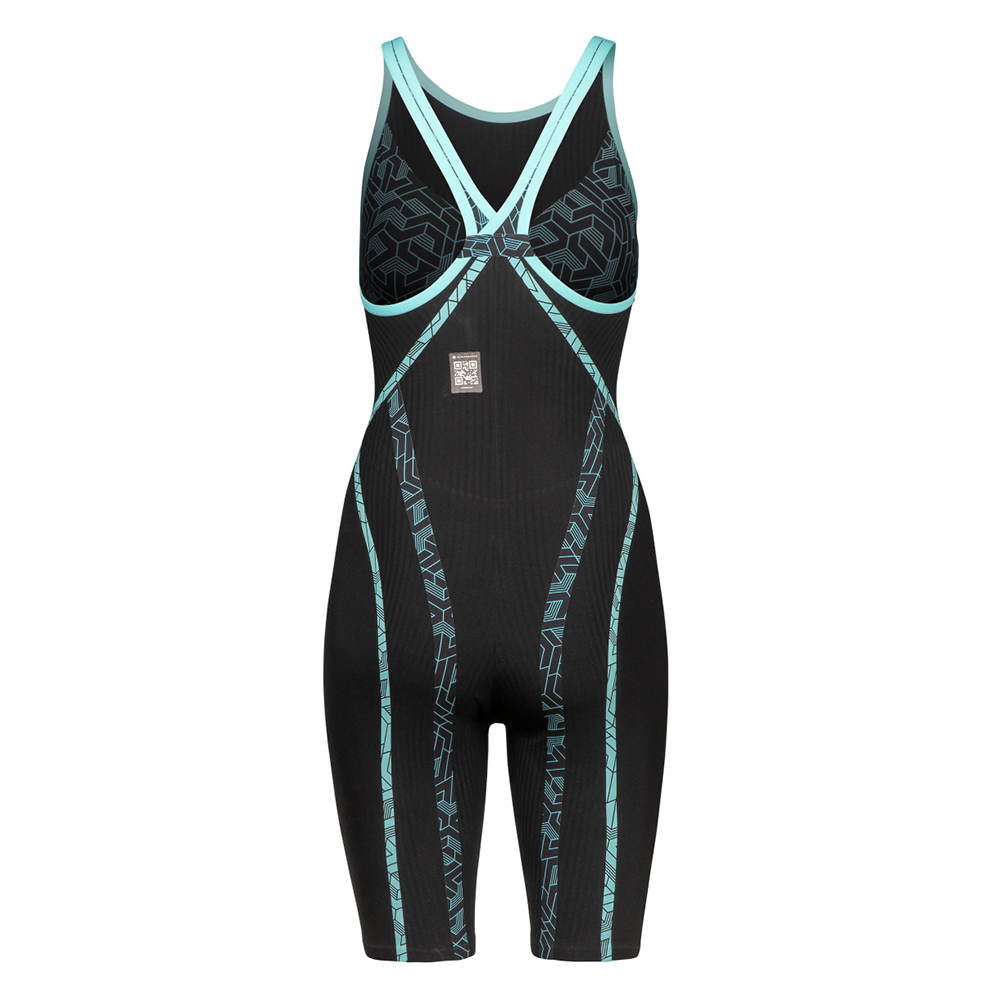 Arena Womens Powerskin Primo Closed Back - Black/Teal