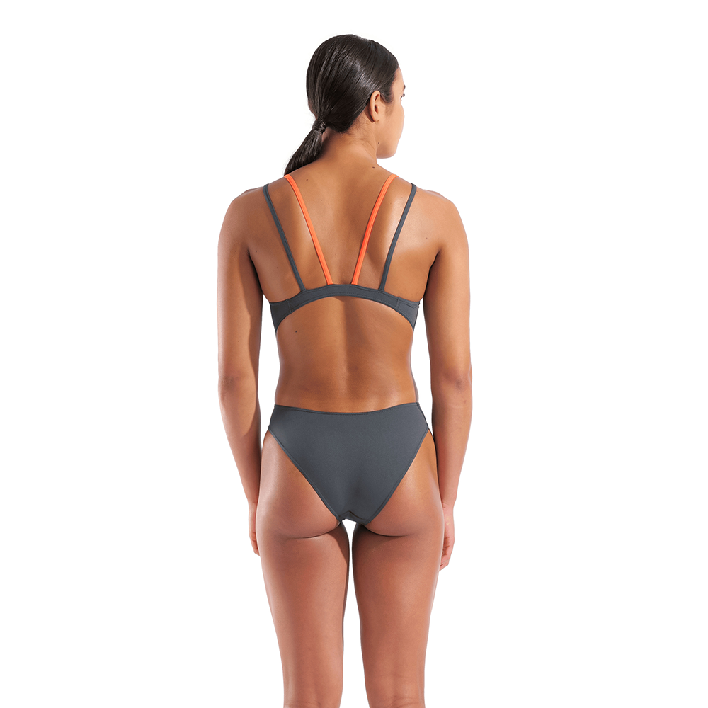 Arena Team Tech Multi Asphalt/Coral Swimsuit