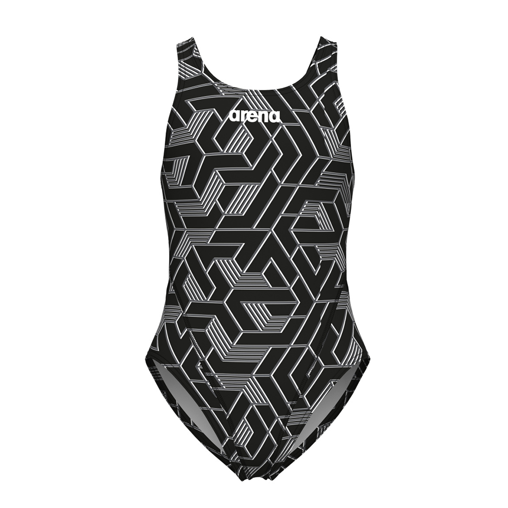 Arena Escape Girl's Black Swimsuit