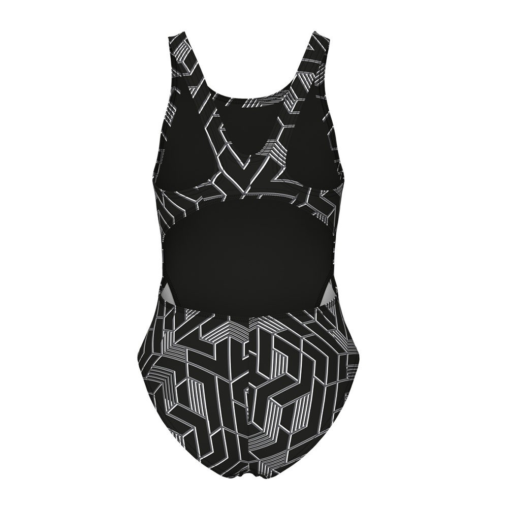 Arena Escape Girl's Black Swimsuit
