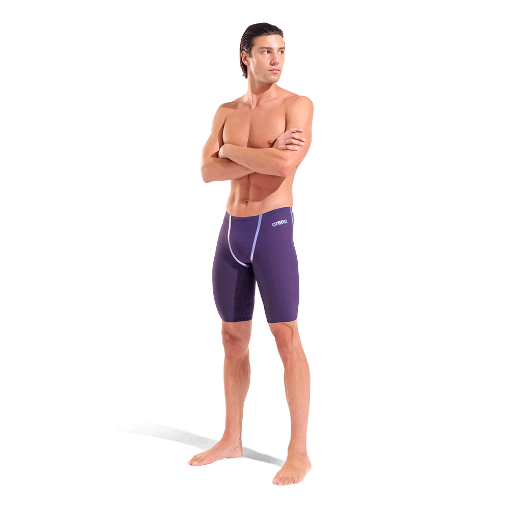 Arena Mens Powerskin Primo Jammer - Midnight Chrome whole body view
