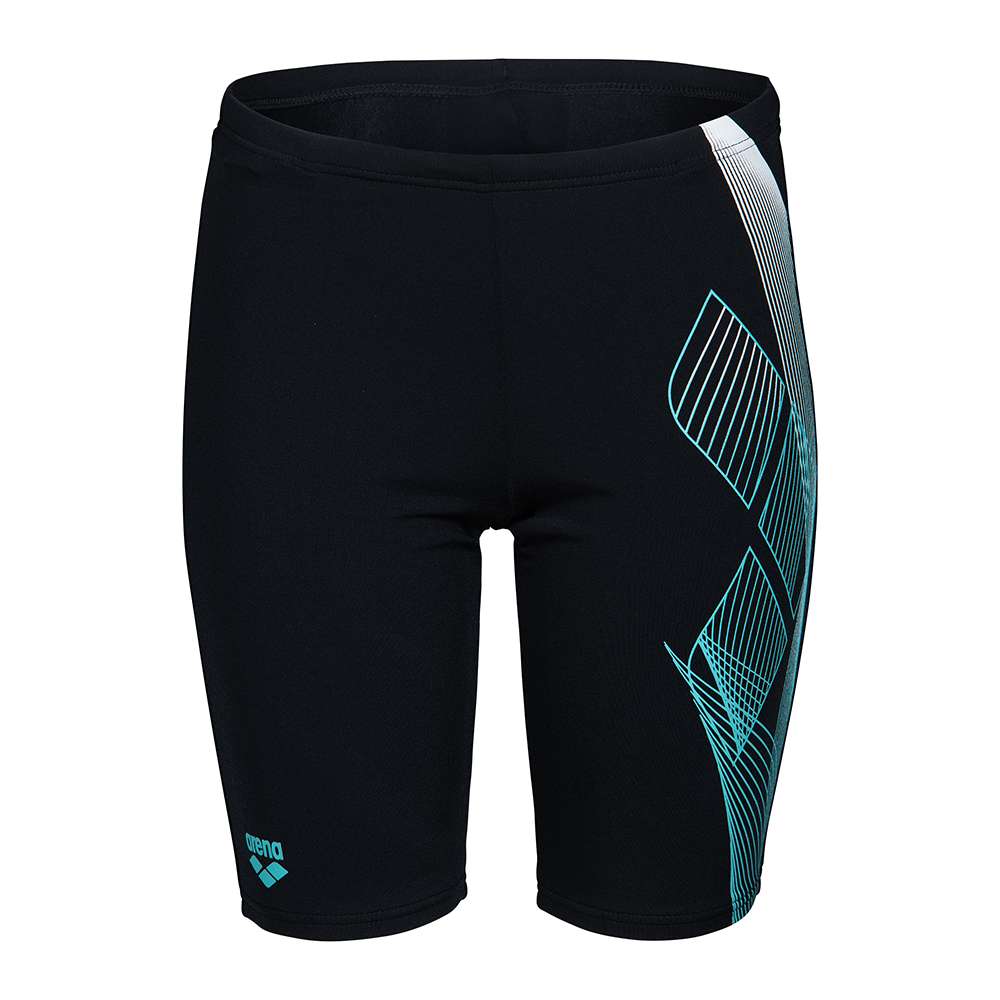 Boy's Arena Seawater Black/Blue Jammer