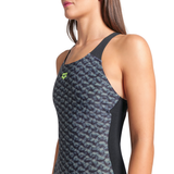 Arena Monogram Sage Green Control Swimsuit