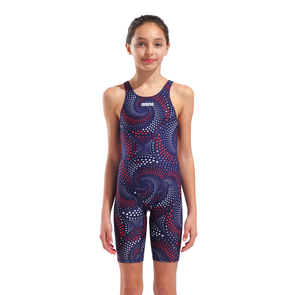 Arena Girls Legged Swimsuit - Navy