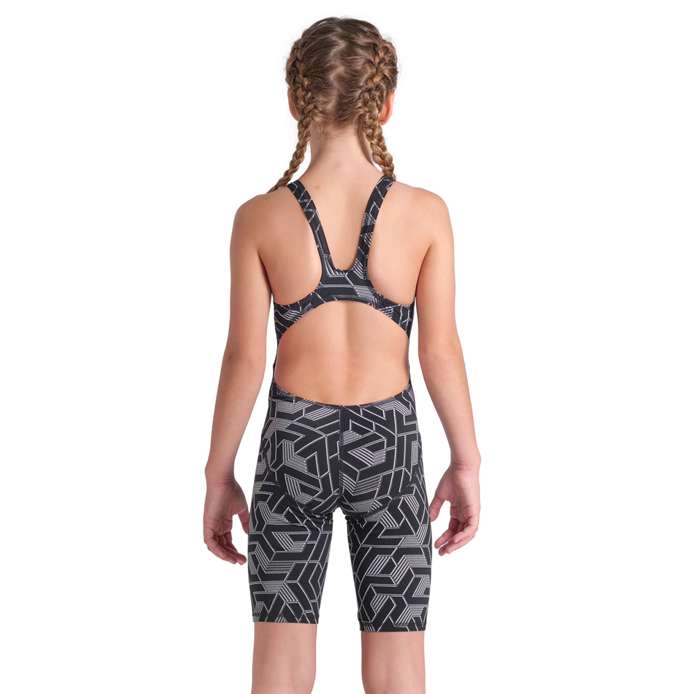 Arena Printed Girls Legged Swimsuit