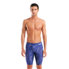 Arena Fireflow Navy men's jammer — front view showing Fireflow graphic design