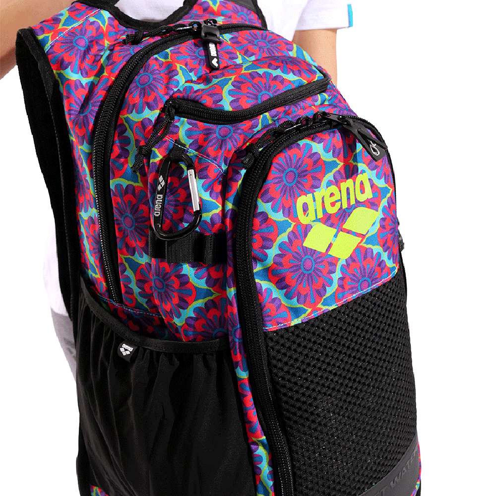 Arena All Set Backpack 45 - Floral close up of front