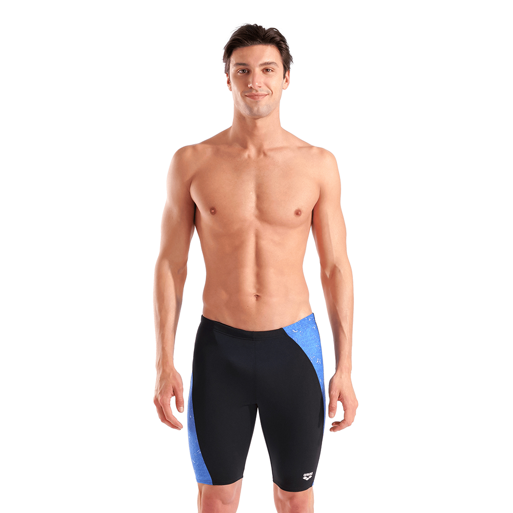 Arena Ribbed Black/Blue Jammer