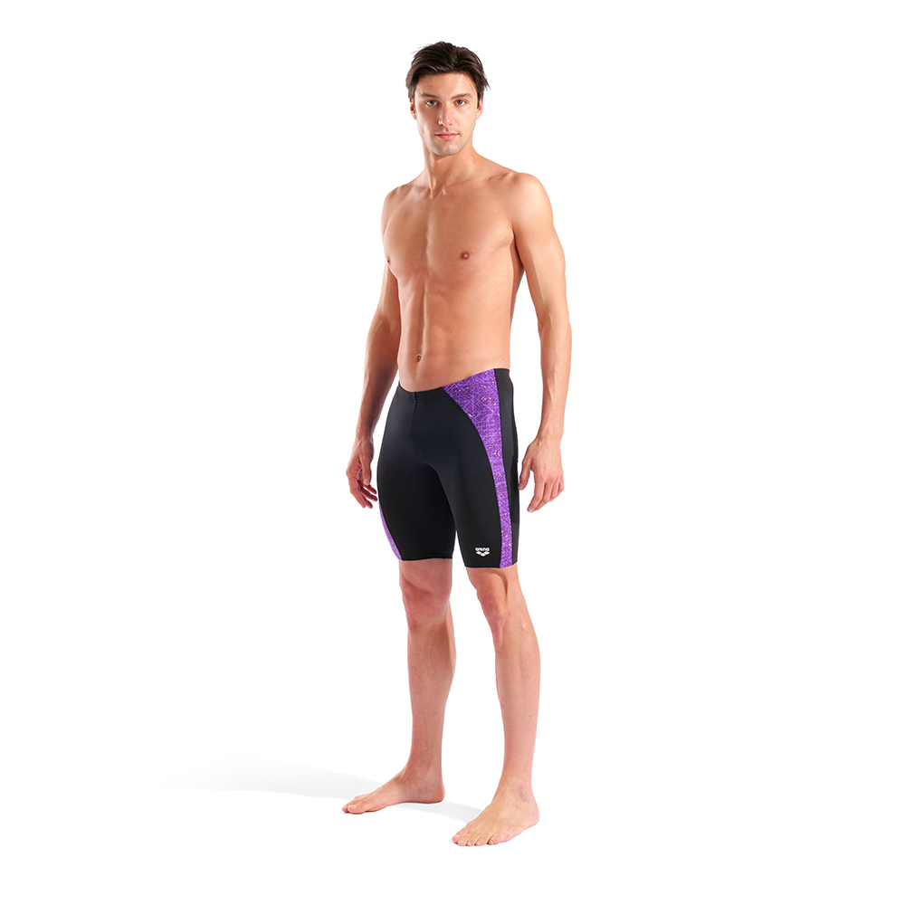 Arena Ribbed Black/Purple Jammer