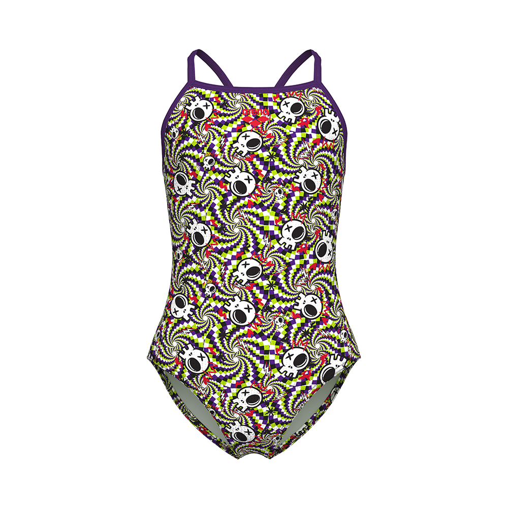 Arena Girls Swimsuit - Fun Skulls