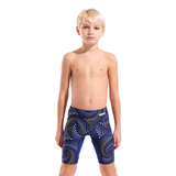 Arena Boy's Fireflow Navy & Yellow Jammer front view