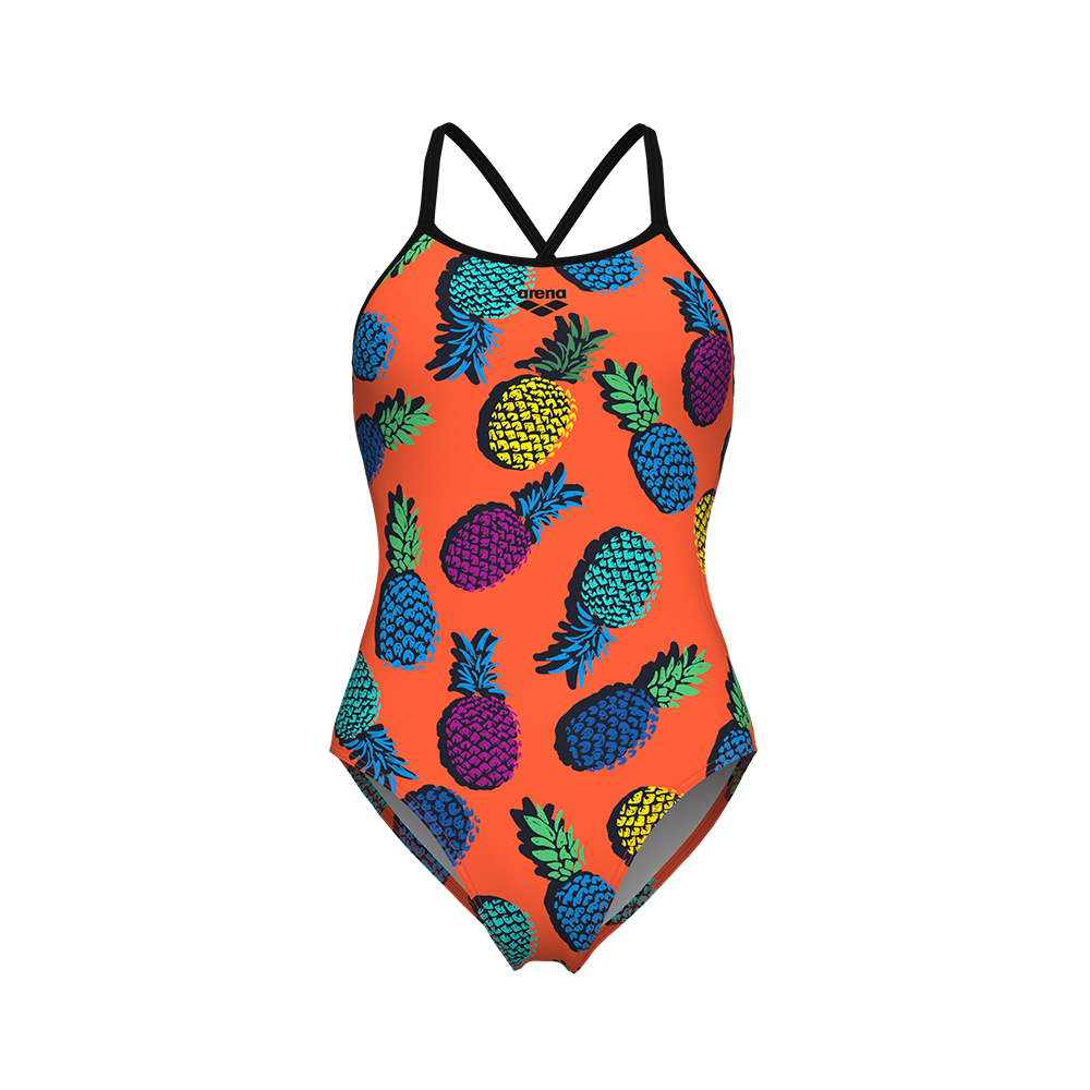 Arena Pineapples Tie Back Swimsuit