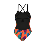 Arena Pineapples Tie Back Swimsuit