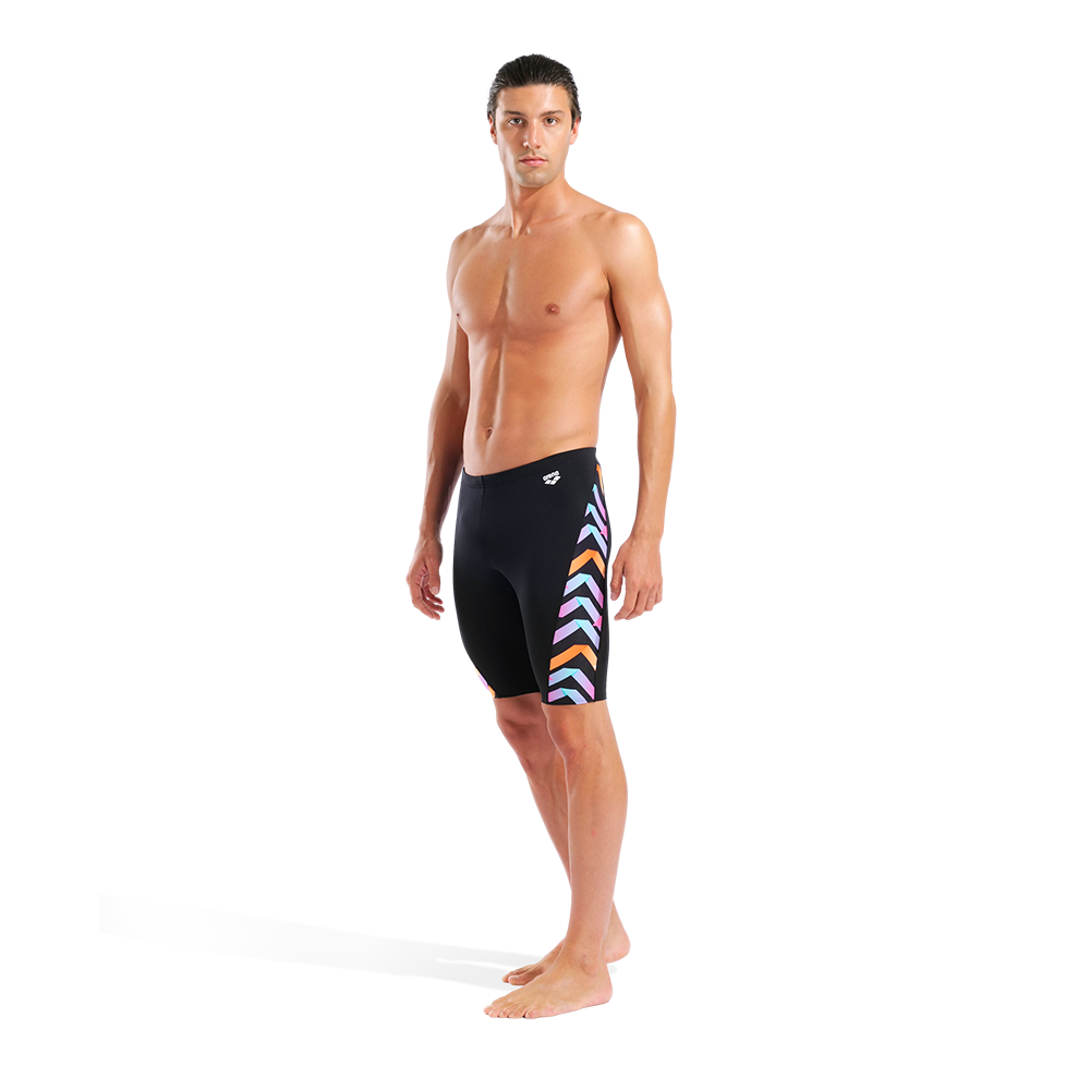 Arena Texture Black Jammer whole body side view showing patterned side panel