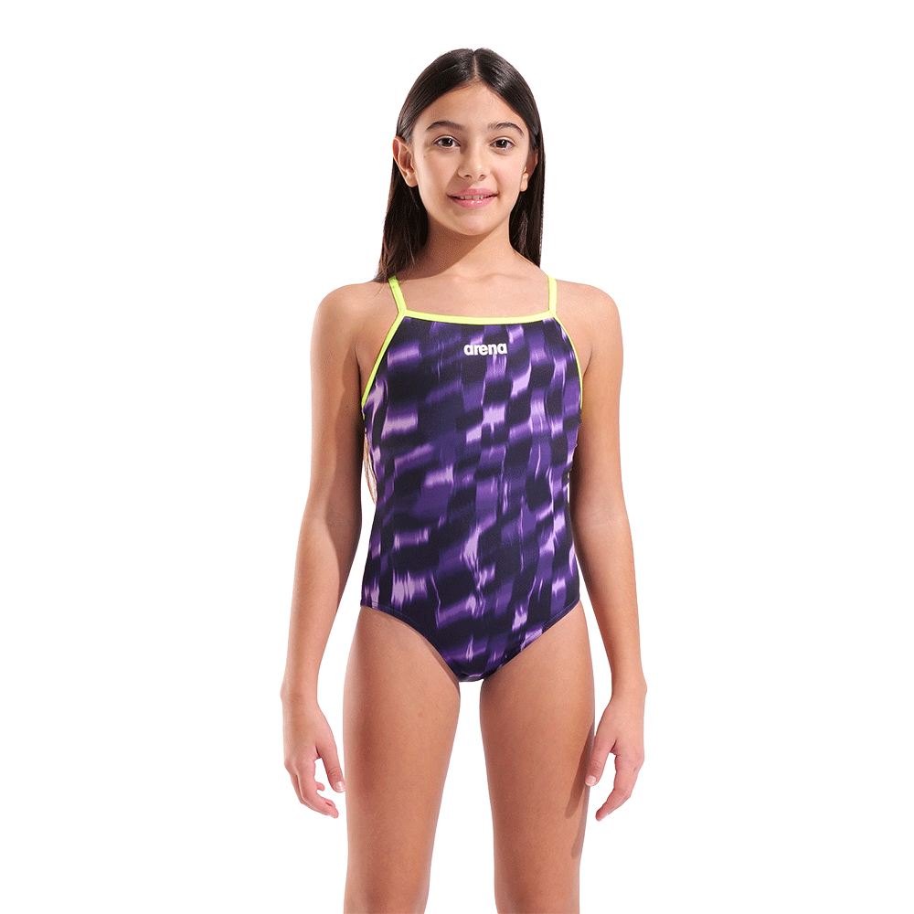 Arena Girls Wave Purple Swimsuit