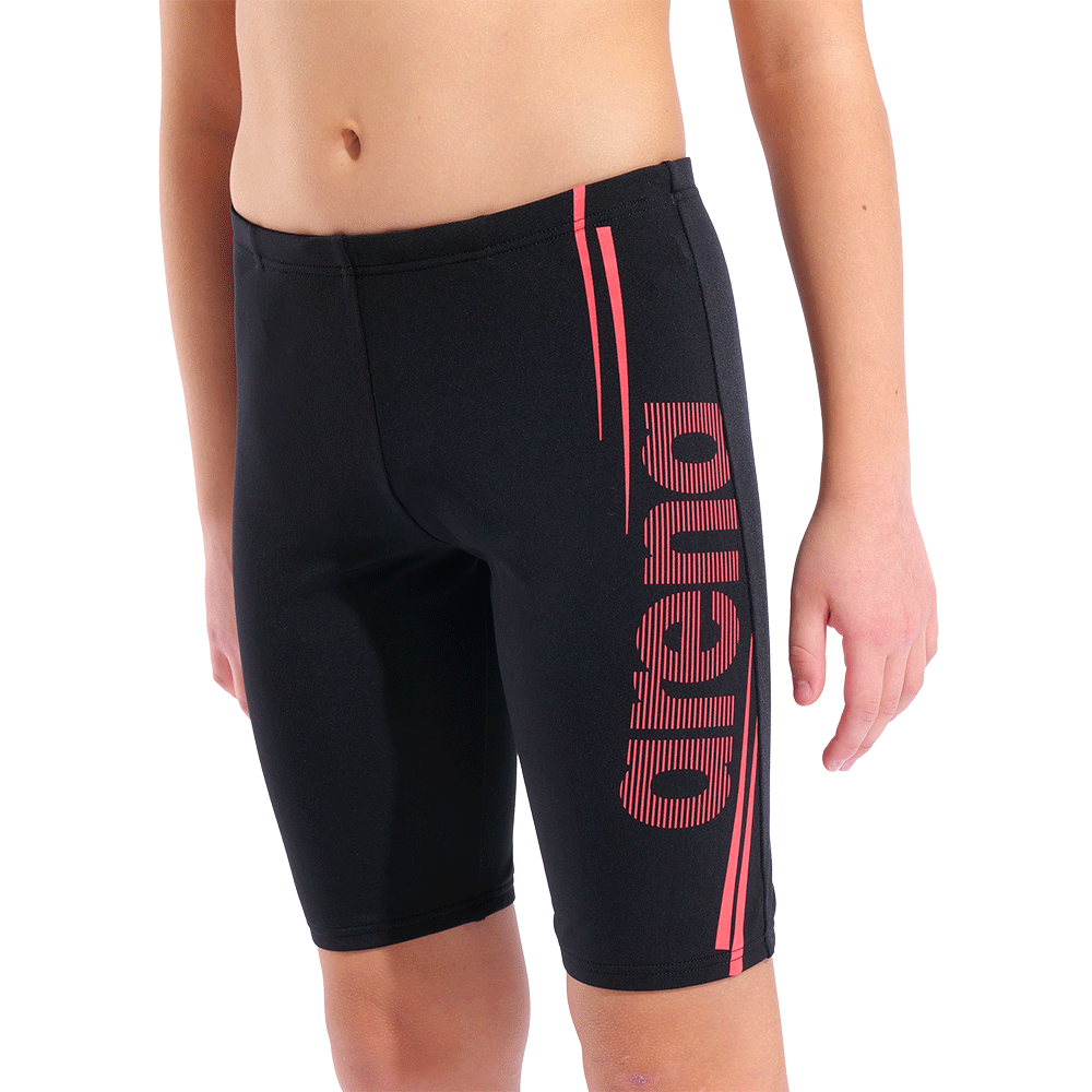 Arena Boy's Bold Jammer - Black / Coral