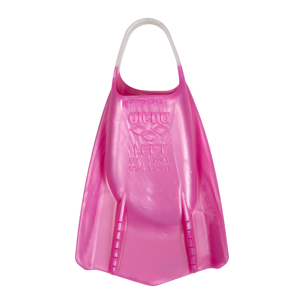 Arena Powerfin Pro II Flex - Shimmered Pink base view of single fin