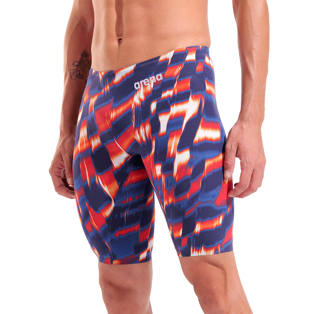 Arena Carbon Air 3 Jammers - Aqua Gleam Red / Blue