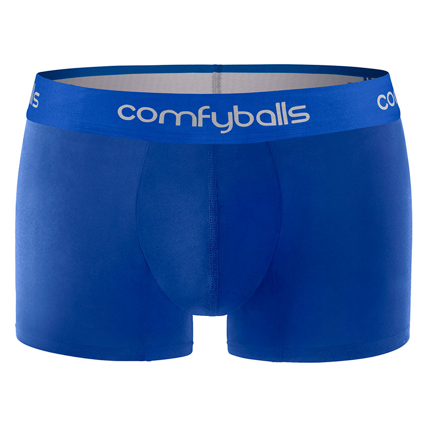 Comfyballs Blue Cotton Boxer - Regular
