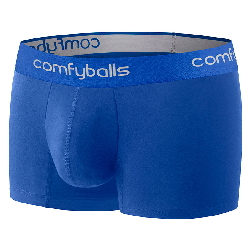 Comfyballs Blue Cotton Boxer - Regular