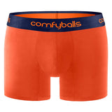 Comfyballs Orange Cotton Boxer - Long