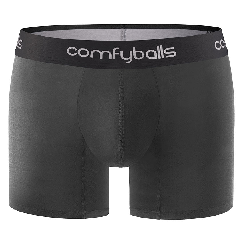 Comfyballs Charcoal Cotton Boxer - Long