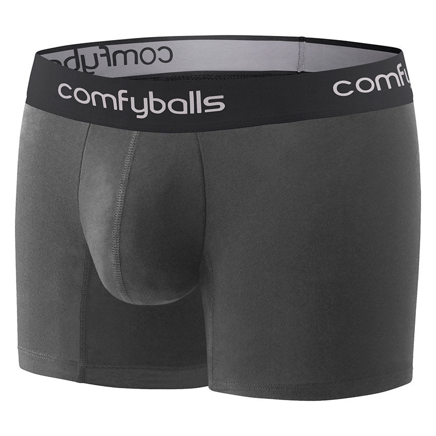 Comfyballs Charcoal Cotton Boxer - Long