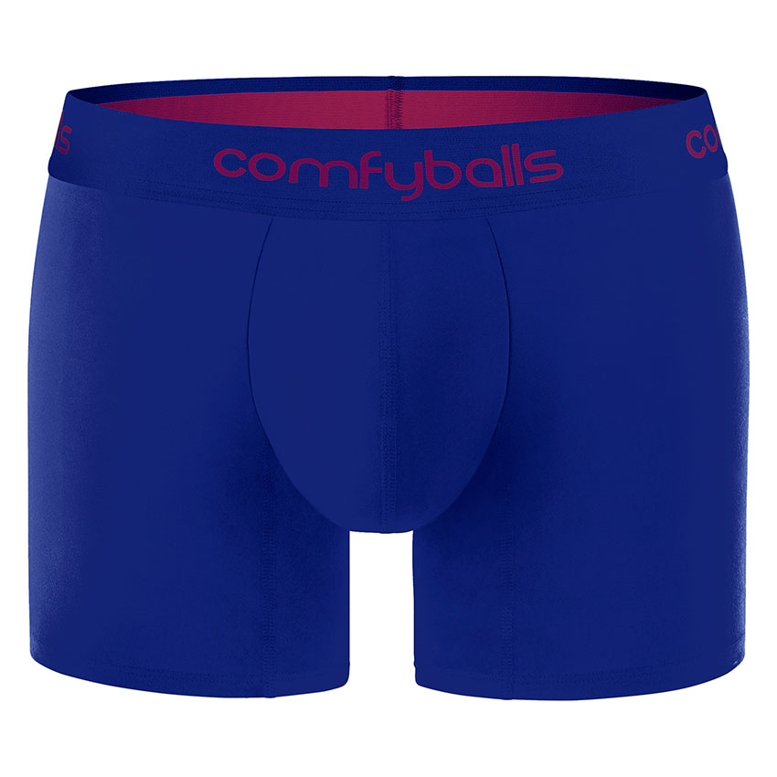 Comfyballs Cotton Boxer - Blue Long