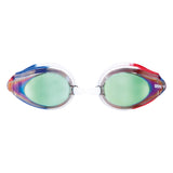 Red White Blue Arena Tracks JUNIOR Mirrored Goggles