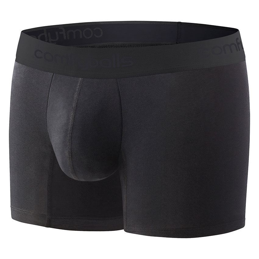Comfyballs Black Microfibre Boxer - Long