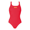 Arena 'Solid Pro' Medium Leg Fluo Red Swimsuit
